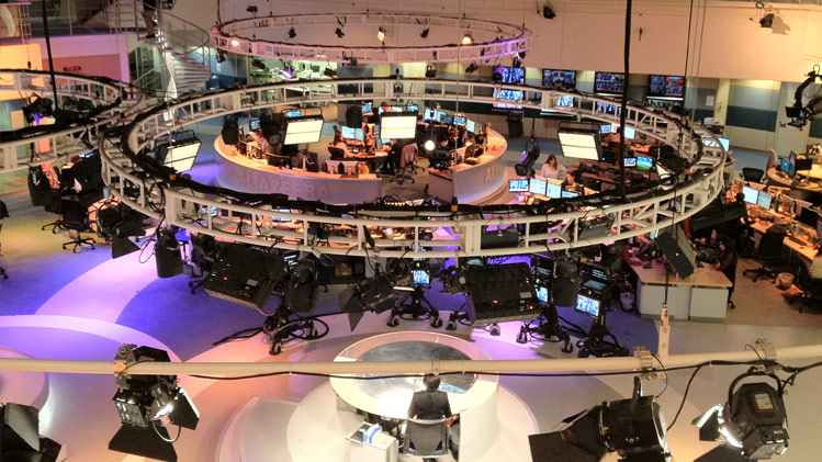 news room