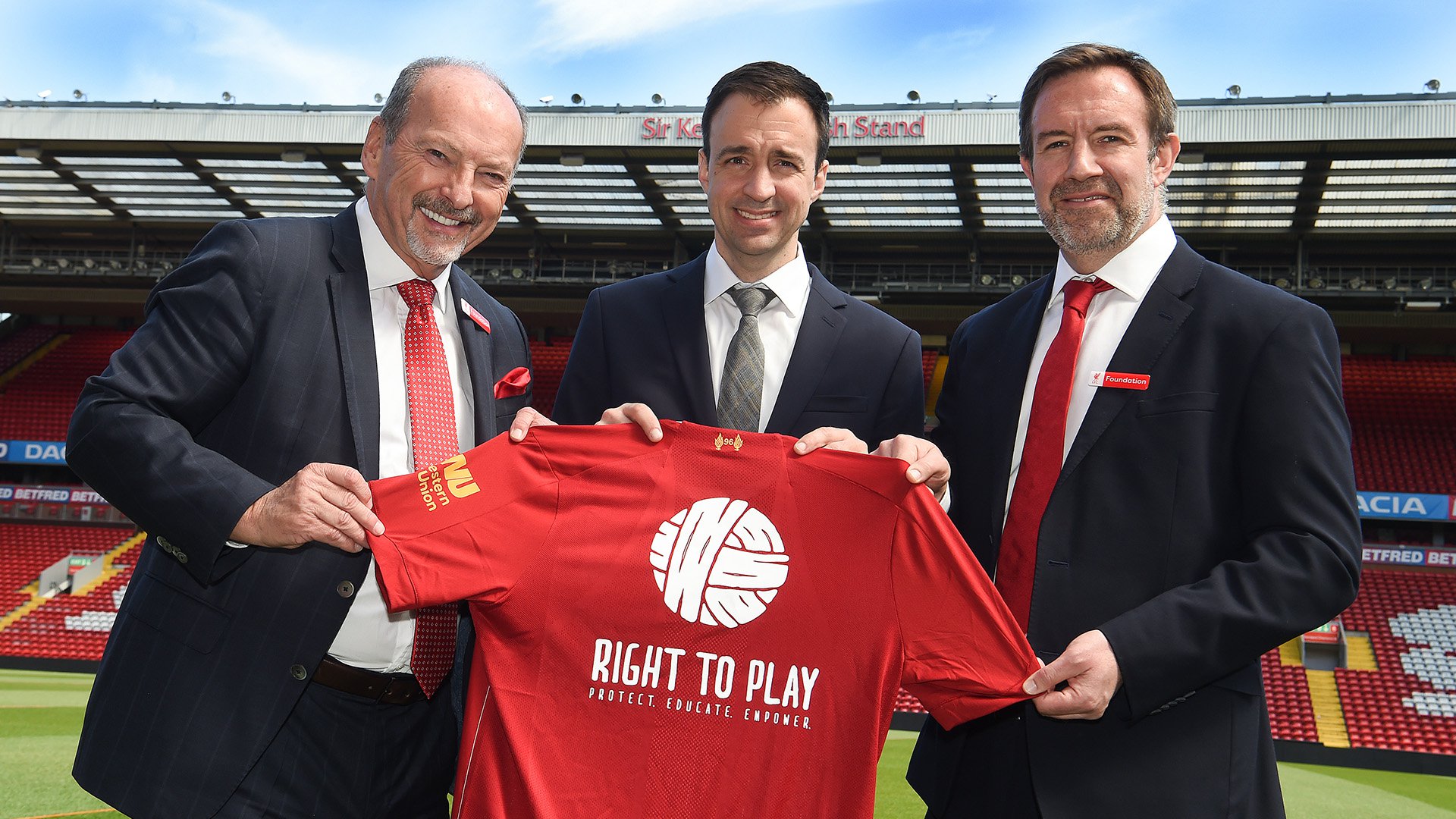 Right To Play and Liverpool FC Foundation team up in a global